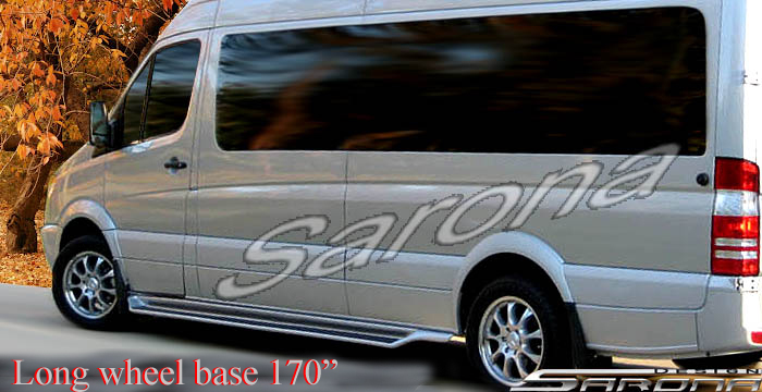 Custom Mercedes Sprinter  Van Running Boards (2007 - 2018) - $1290.00 (Part #MB-004-SB)